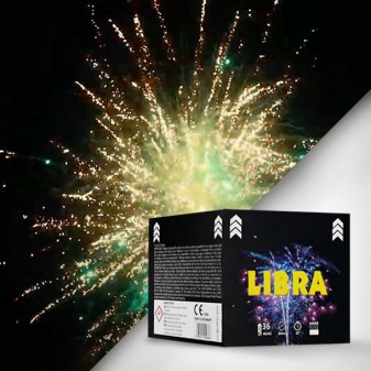 Πακέτο εναέριων πυροτεχνημάτων Libra 36 βολών