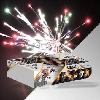 Πακέτο εναέριων πυροτεχνημάτων 2,5 λεπτά διάρκεια Mega Show 225 βολών