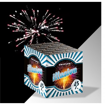 Πακέτο εναέριων πυροτεχνημάτων Illusion 25 βολών