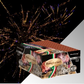 Πακέτο εναέριων πυροτεχνημάτων Bongiorno 100 βολές