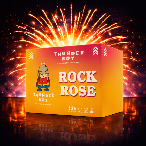 Πακέτο εναέριων πυροτεχνημάτων Rock Rose 36 βολών