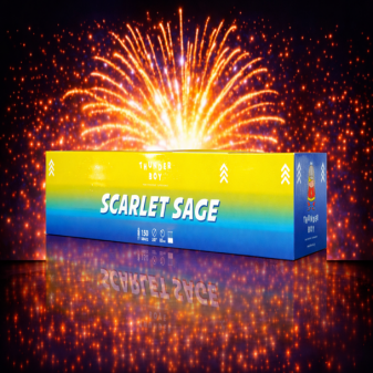 Πακέτο εναέριων πυροτεχνημάτων Scarlet Sage 160 βολών