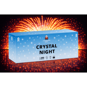 Πακέτο εναέριων πυροτεχνημάτων Crystal Night 200 βολών