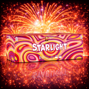 Πακέτο εναέριων πυροτεχνημάτων Starlight 116 βολών
