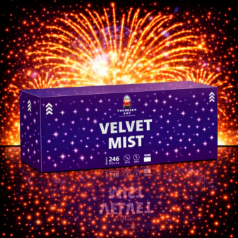 Πακέτο εναέριων πυροτεχνημάτων Velvet Mist 246 βολών