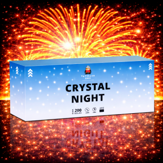 Πακέτο εναέριων πυροτεχνημάτων Crystal Night 200 βολών