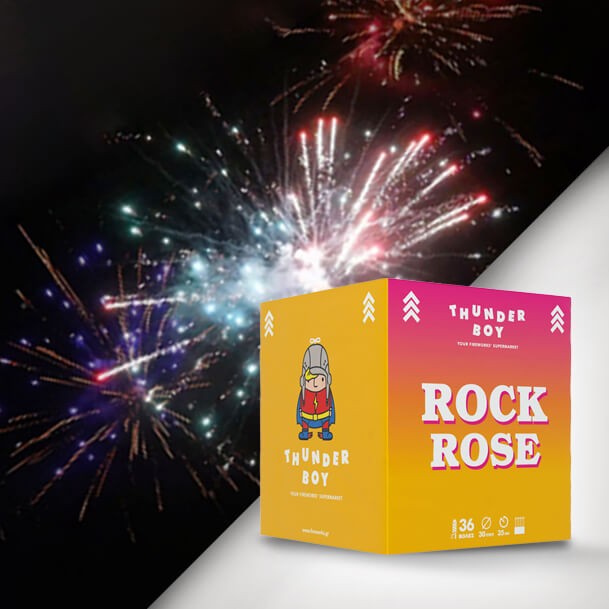 Πακέτο εναέριων πυροτεχνημάτων Rock Rose 36 βολών